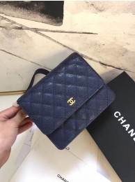 Chanel Matelasse Bi-Fold Wallet Cannage Patterns CHA3358 Royal HY13135Jz48