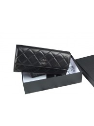 Chanel Matelasse Long Wallet Original Leather A50096 Black HY23752Ym74