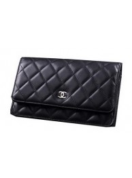 Chanel Matelasse Wallet Sheepskin Leater A31557 Black HY20686CC86