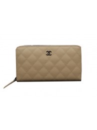 Chanel Matelasse Zip Around Wallet Cannage Pattern A50097 Apricot HY8585yx89