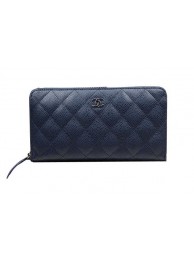 Chanel Matelasse Zip Around Wallet Cannage Pattern A50097 Royal HY13796rf34