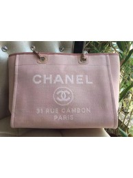 Chanel Medium Canvas Tote Shopping Bag A1679M Pink HY15609tg76
