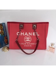 Chanel Medium Canvas Tote Shopping Bag A68045 Rose HY18136NP24