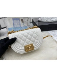 CHANEL MESSENGER BAG MINI BOY AS3315 white HY8947EC68