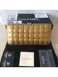 Chanel Minaudiere Metallic Lambskin & Ruthenium-Finish Metal 78985 GOLD HY11236tL32