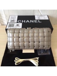 Chanel Minaudiere Metallic Lambskin & Ruthenium-Finish Metal 78985 grey HY14312wn15
