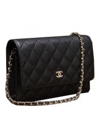 Chanel mini Flap Bag A33814 Black Cannage Pattern Gold HY17166DV39