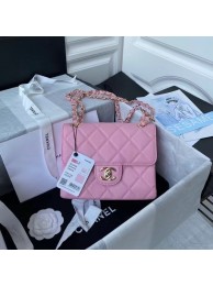 CHANEL mini flap bag AS2468 pink HY12495hc46