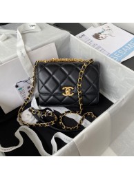 Chanel MINI FLAP BAG AS3239 black HY24315KX86