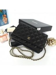 Chanel mini Flap Bag Black Original Sheepskin A33814 Gold HY283ta99
