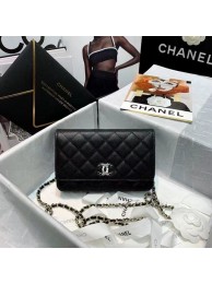Chanel mini flap bag Grained Calfskin A81066 black HY27017Zw99