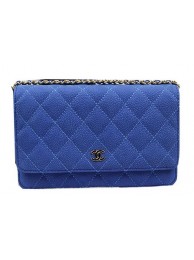 Chanel mini Flap Bag Original Suede Leather A33814 Blue HY8597Yr55