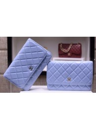 Chanel mini Flap Bag Patent Leather A33814C Light Purple HY18506RX32