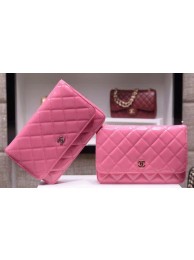 Chanel mini Flap Bag Patent Leather A33814C Pink HY20614Rc99