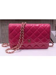Chanel mini Flap Bag Rose Patent Leather A33814P Silver HY15149Xp72