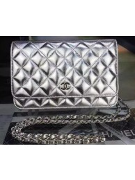Chanel mini Flap Bag Silver Cannage Pattern A8373 Silver HY2452ff76