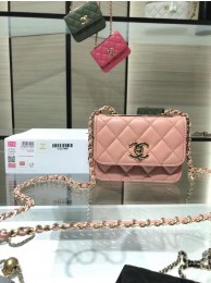 Chanel mini Flap Shoulder Bag Original leather AP2301 pink HY3231De45