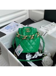 chanel mini Lambskin tote AS2390 green HY20003iv85