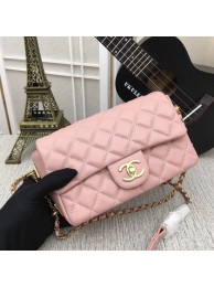 Chanel mini Sheepskin Leather cross-body bag 5698 pink HY2486kC27