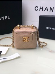Chanel mini Shoulder Bag Lambskin & Gold-Tone Metal AP2292 pink HY17721Qu69