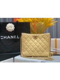 Chanel mini Shoulder Bag Lambskin&Gold-Tone Metal AS3259 yellow HY26534hk64