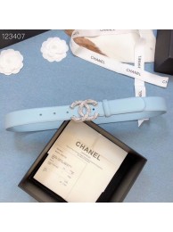 Chanel Original Calf Leather 3602 light blue&Silver HY15879Xp72