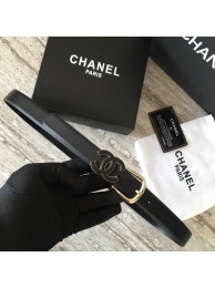 Chanel Original Calf leather Belt 56989 black HY2076NP24