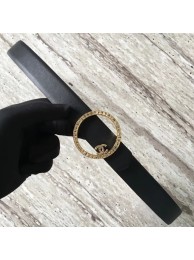 Chanel Original Calf leather Belt 56991 black HY6554HB29