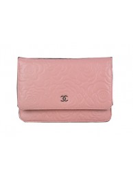 Chanel Original Camellia Leather mini Flap Bag CHA33814 Pink HY19777rh54