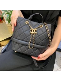 Chanel Original Caviar Leather Sac Hobo Bag AS0894 black HY3613Bw85