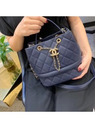 Chanel Original Caviar Leather Sac Hobo Bag AS0894 blue HY17764KX22