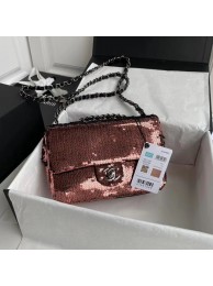 Chanel Original flap bag Sequins&sheepskin AS1448 Burgundy HY16137wn15