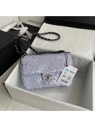 Chanel Original flap bag Sequins&sheepskin AS1448 white HY21090Zr53