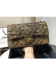 Chanel Original flap bag Twill soft A01112 gold HY15050hc46
