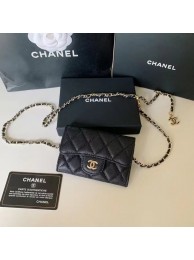 Chanel Original Grained Calfskin Pocket 81081 black HY18386FT35