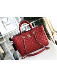 Chanel Original large shopping bag Grained Calfskin A93525 red HY18335hc46