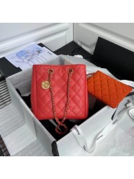 Chanel Original Lather Shopping bag AS1844 red HY25424Yo25