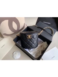 Chanel Original Leather Cosmetic Bag Resin Chain Bag C63298 Black HY21056NP24