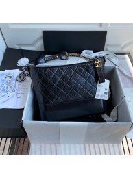 Chanel Original Leather Gabrielle Hobo Bag A93824 Black HY21258vX95