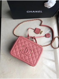 Chanel Original Leather Medium Cosmetic Bag 93443 Pink HY11470lU52