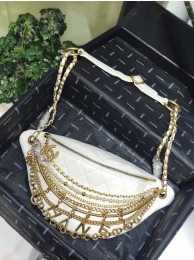 Chanel Original Leather Pearl Belt Bag C2039 white HY19435Kd37