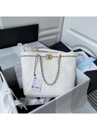 Chanel Original Leather Shopping Bag AS2374 white HY6356Af99