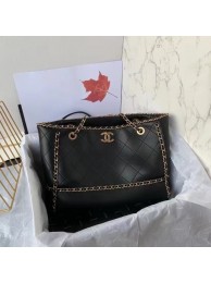 Chanel Original Leather Shopping Bag AS8018 black HY22039MO84
