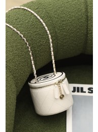 Chanel Original mini classic chain box handbag SS2021 white HY13389UW57