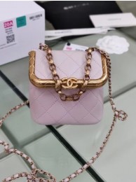 Chanel Original mini Magnet buckle bag AS1886 pink HY22210oJ62