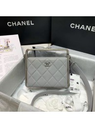 Chanel Original Sheepskin Leather clutch bag AS1732 grey HY731dE28