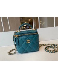 Chanel Original Small classic chain box handbag AP2198 blue HY4190rf73