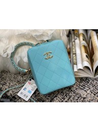 Chanel Original Small Sheepskin camera bag AS1753 light blue HY19083Rk60