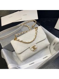 Chanel Original Soft Leather Small flap bag AS1459 white HY6369LG44