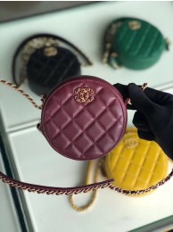 CHANEL Sheepskin Chain packet A0725 Burgundy HY5139nQ90